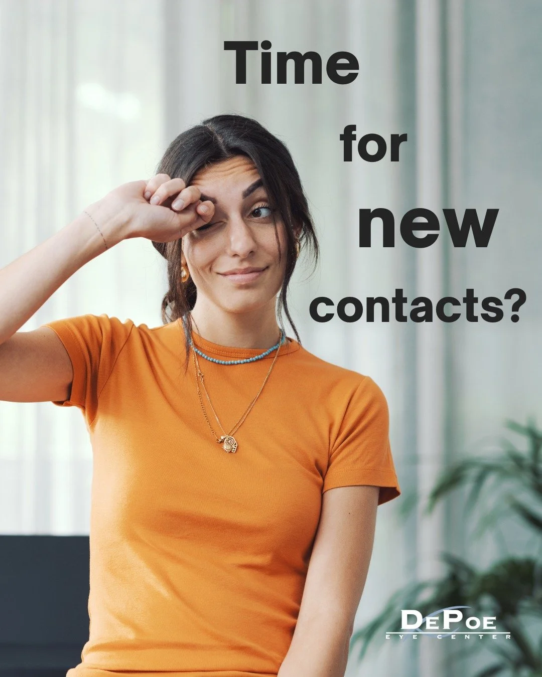 Psst! You shouldn&rsquo;t feel your contacts 😵&zwj;💫 If they feel scratchy, dry, or misshapen it&rsquo;s time for new ones.