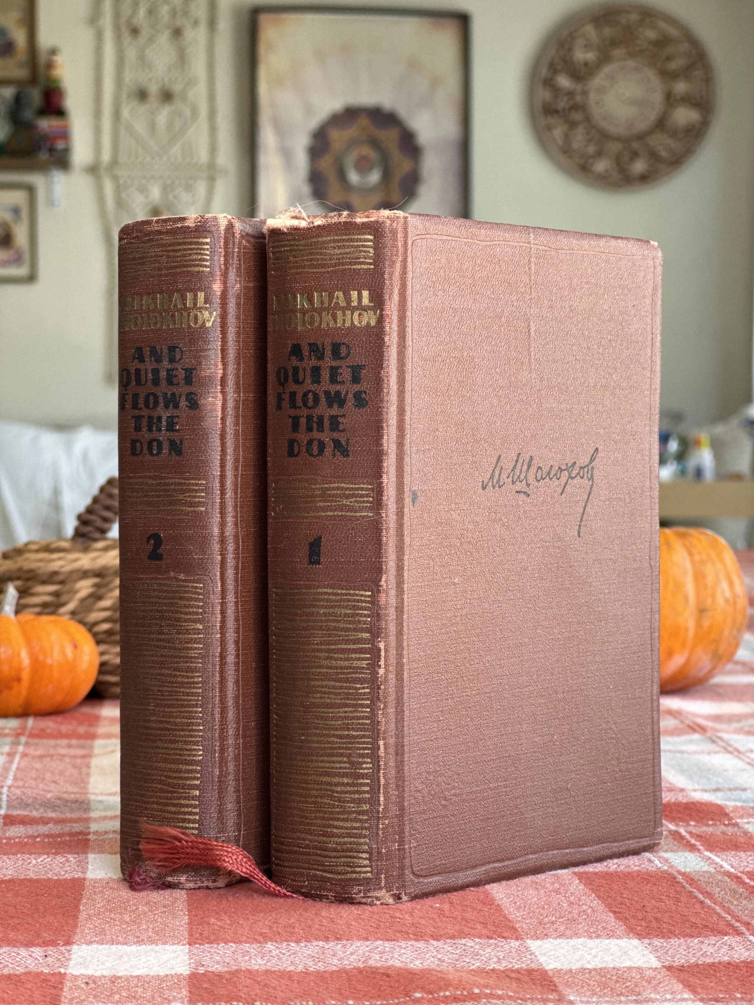 And Quiet Flows the Don — Mikhail Sholokhov | Vintage Soviet Hardcover Books I & II