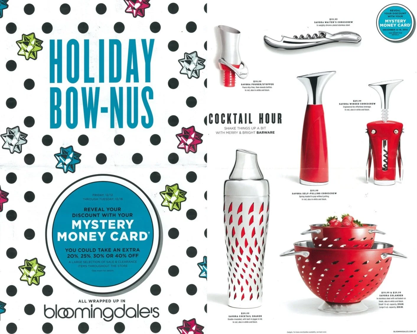 Featured in Bloomingdale's Holiday Catalog