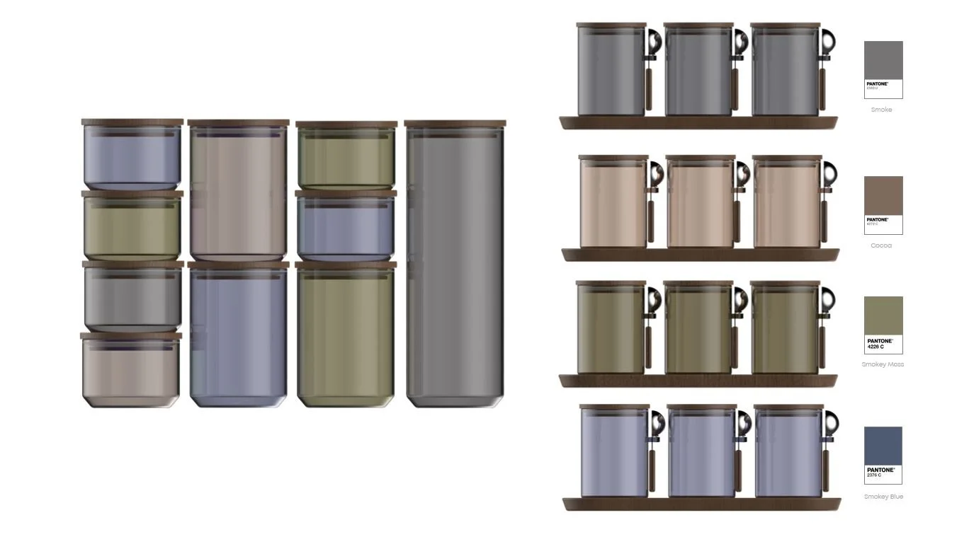 Final Color Selections: Based on interior design trend reports, consumers lean towards a neutral/ warmer color palette when it comes to kitchen counter products. 