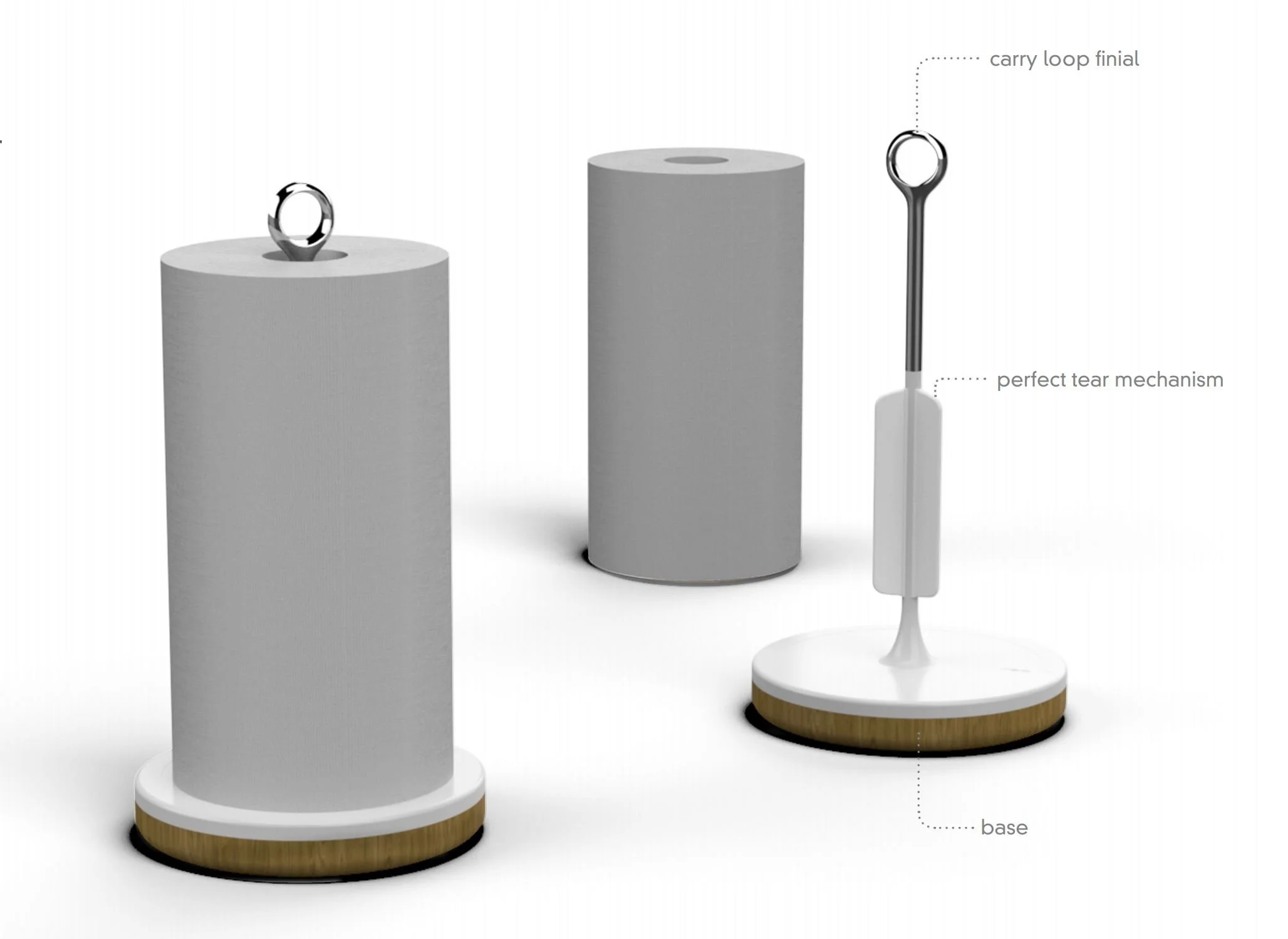Paper Towel Holder with Perfect Tear Technology