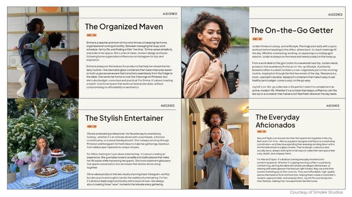 The Perfectly Imperfect Host: Understanding our audience is key to developing products that fit their needs. We've identified that our consumer demographic are mostly female between the ages of 25-44 with an income range between $75-100k. Based on th