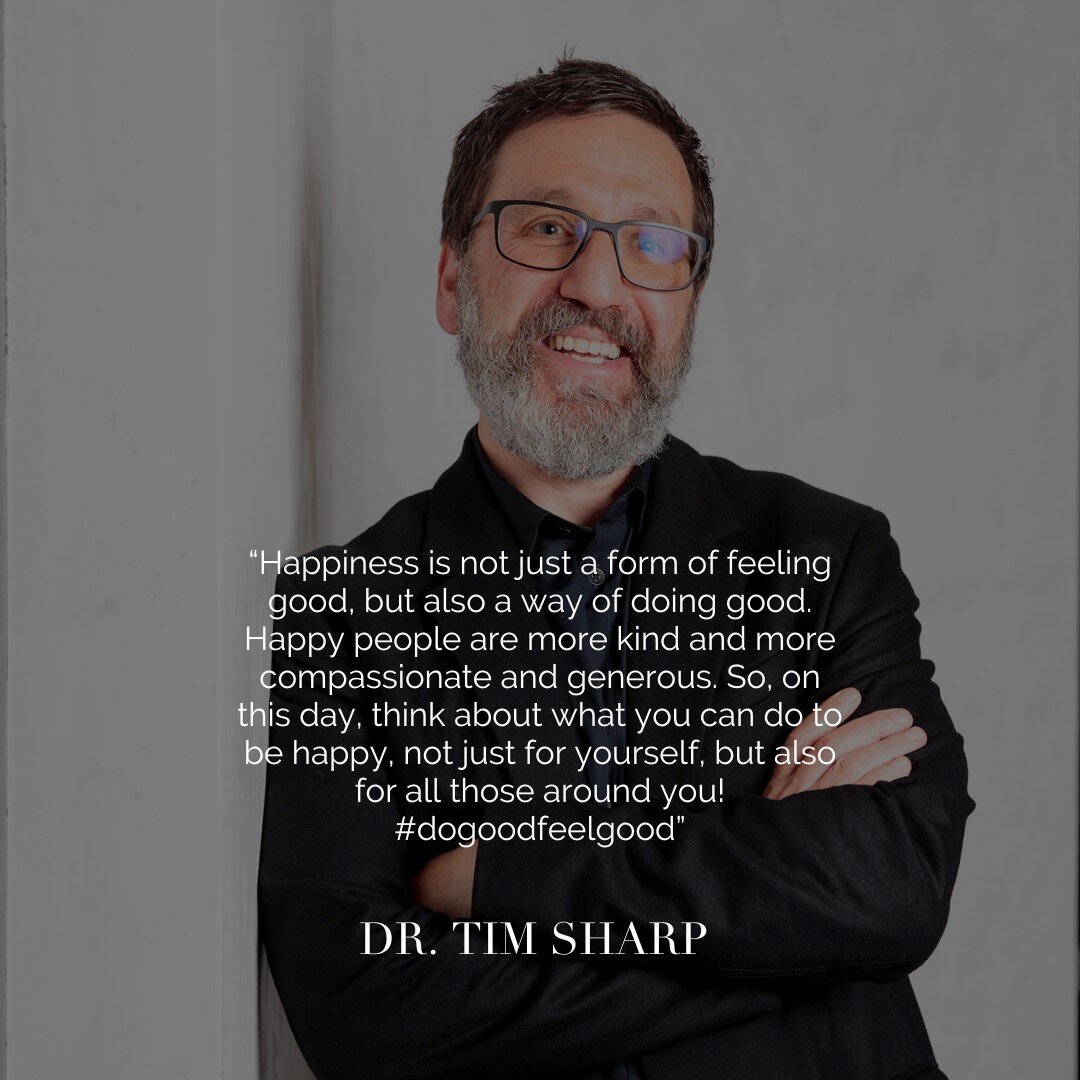 THE WELLBEING SUITE || Today is International Day of Happiness so we turned to who else but Dr Happy @thehappinessinstitute himself to get his take on what happiness truly means.....

&quot;Happiness is not just a form of feeling good, but also a way
