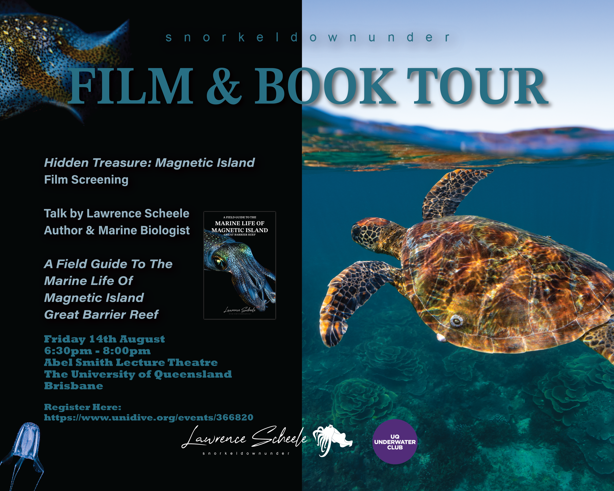 Film &amp; Book Tour - Brisbane (UQ Underwater club)