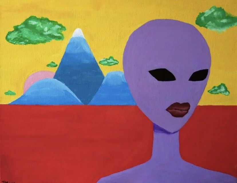 "Wandering Femme" || 2022 || 11" x 14" || Acrylic Paint on Canvas