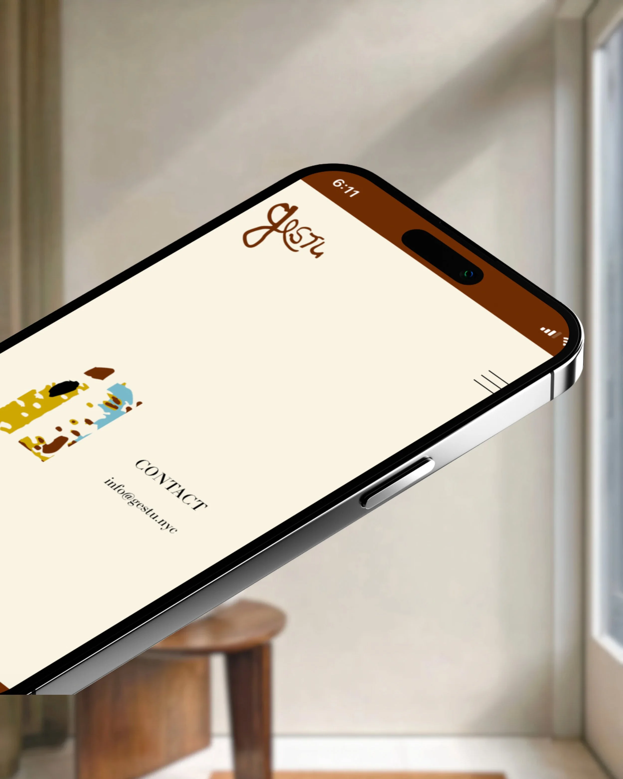 gestu design studio nyc mobile mockup