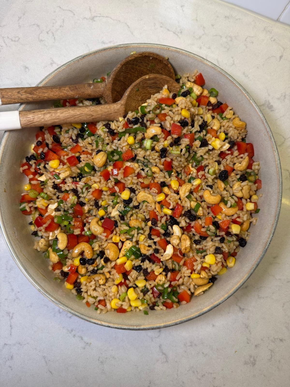Fresh and Flavorful Brown Rice Salad — Cooking With Danie