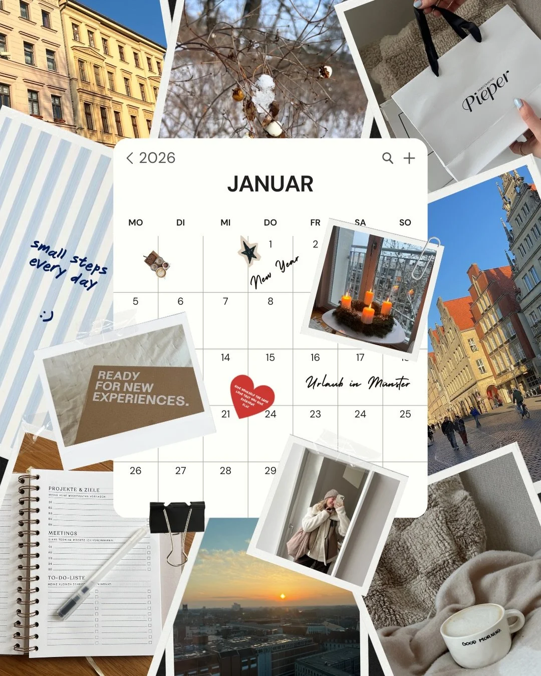 Kleiner R&uuml;ckblick auf meinen Januar 🤍✨
So &uuml;bel war er dann doch nicht 🥺🩷 Viele ruhige Momente, cozy Routinen &amp; kleine Erfolge. Ein Monat zum Durchatmen, Sortieren und langsam Ankommen.

Und weil es mir ganz wichtig ist: Danke an euch
