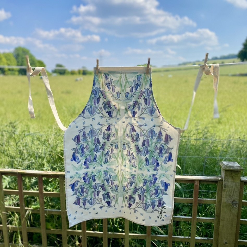 Bluebells with Bees Apron
