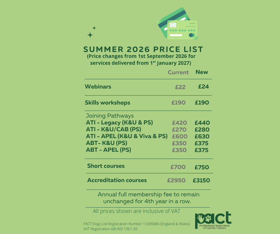 Prices from 1st September 2026