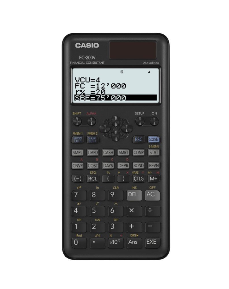 CASIO FC-200V-2 Advanced Financial Calculator