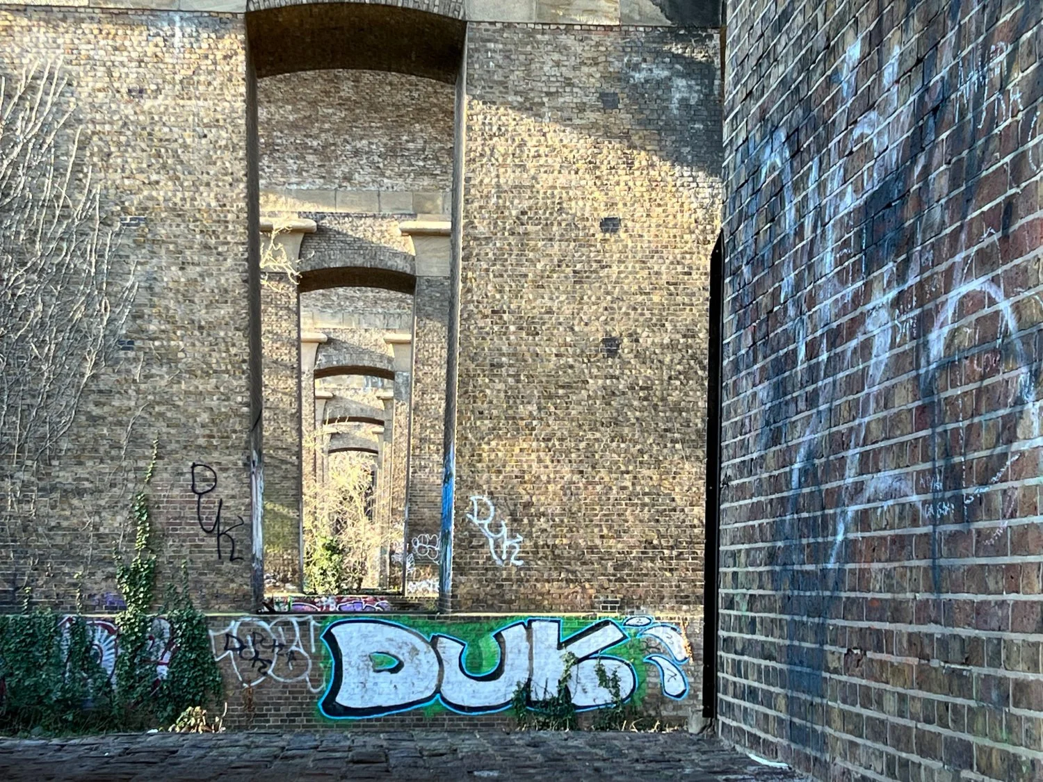 Underneath Isambard Kingdom Brunel's Wharncliffe Viaduct - a home for bats as well as some grandiose architecture
