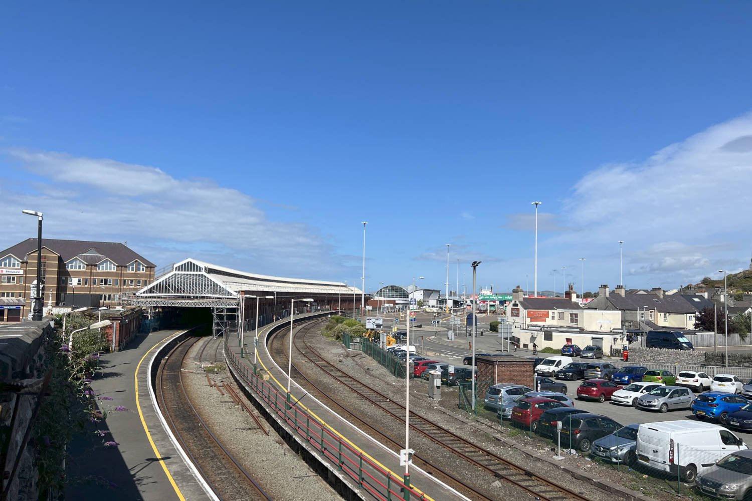 Holyhead Station - said to be the longest rail shed in Wales