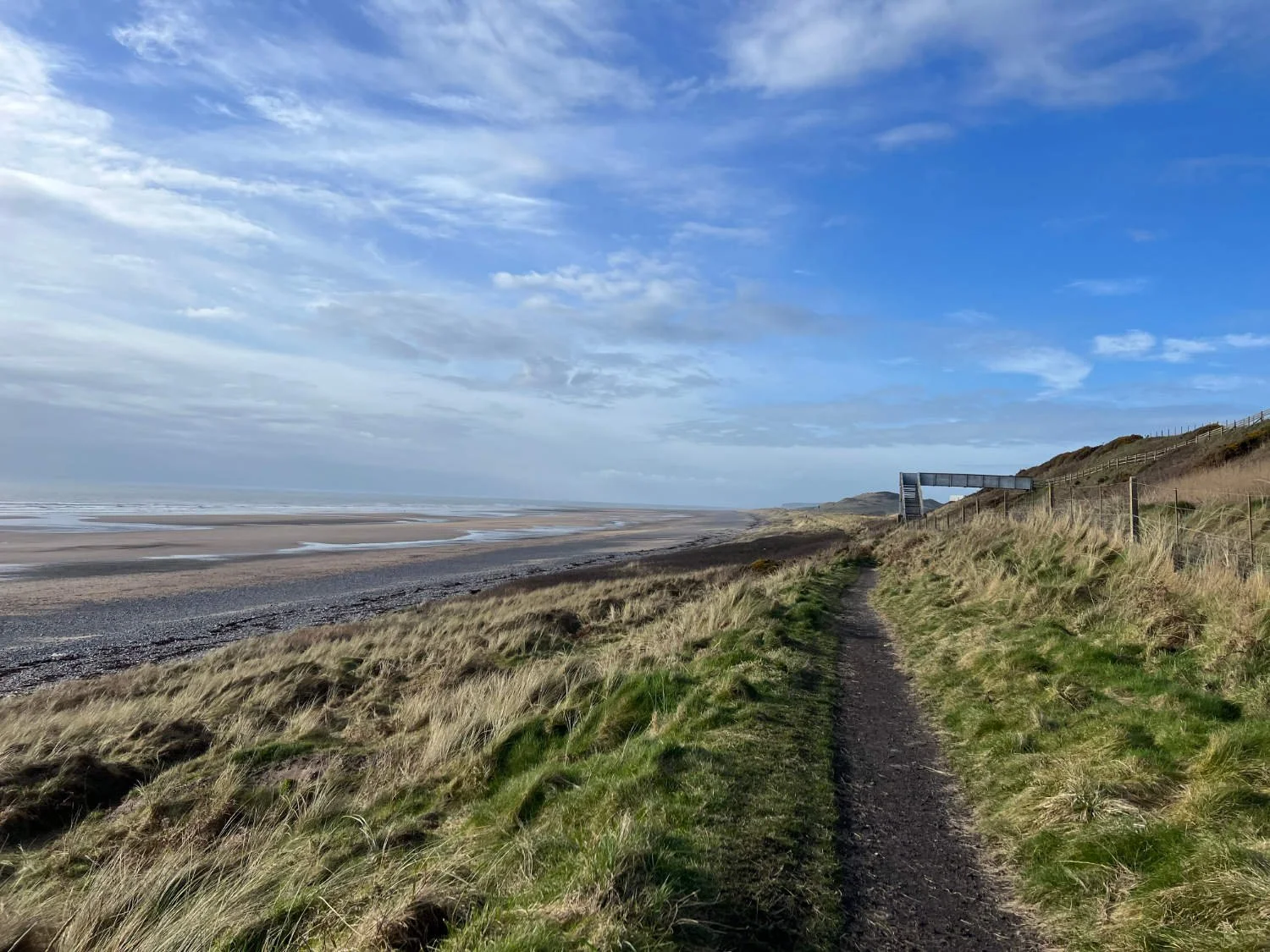 The coastal path from Ravenglass