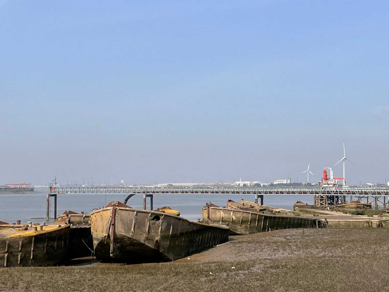 Concrete Barges from WWII at Rainham