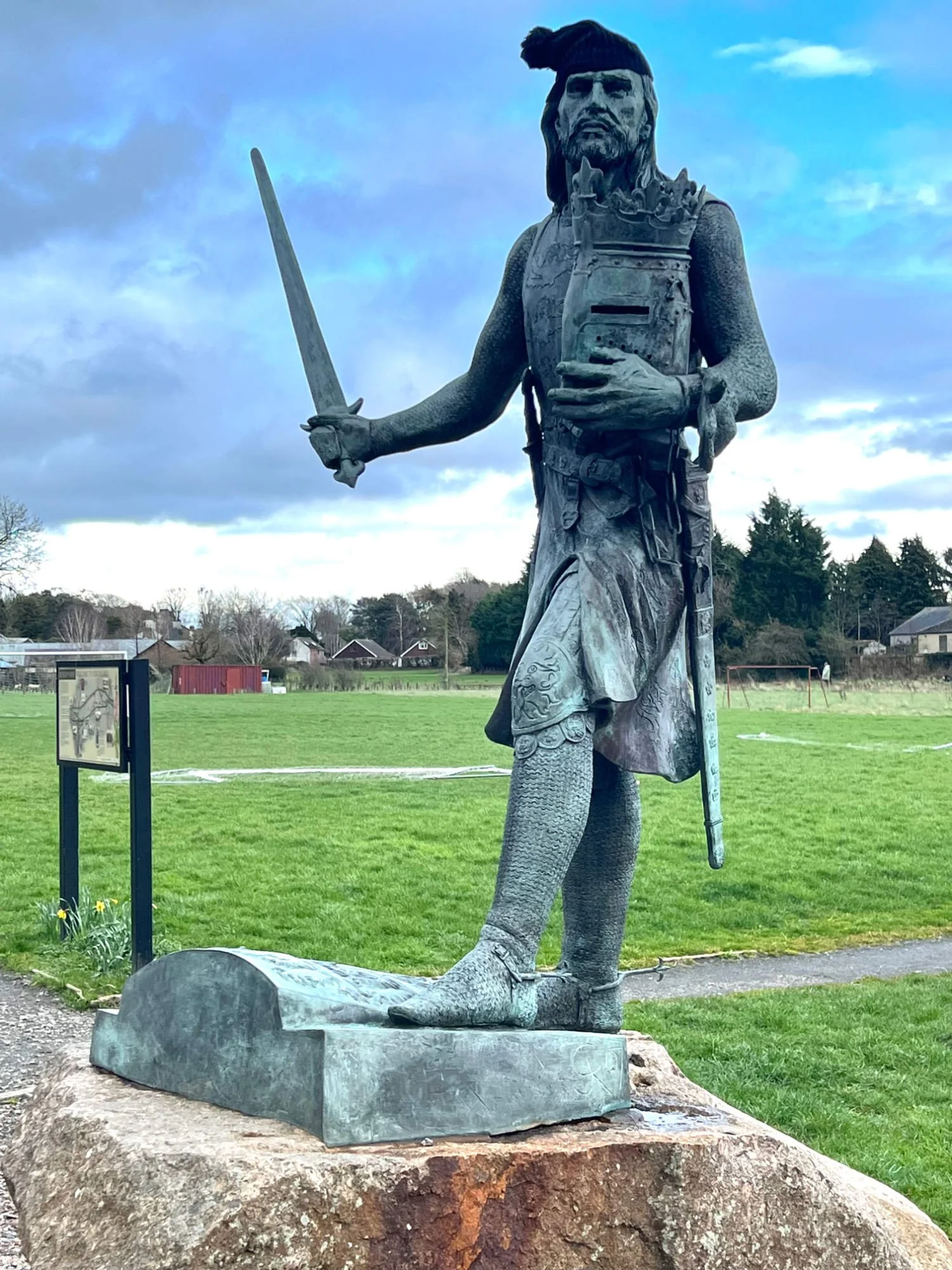 The Hammer of the Scots, Edward I of England looks across to Scotland from Bowness