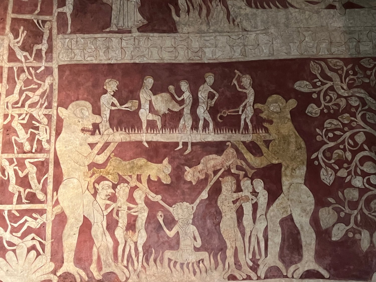 The Doom Painting on the walls of Chaldon Church still has the power to shock