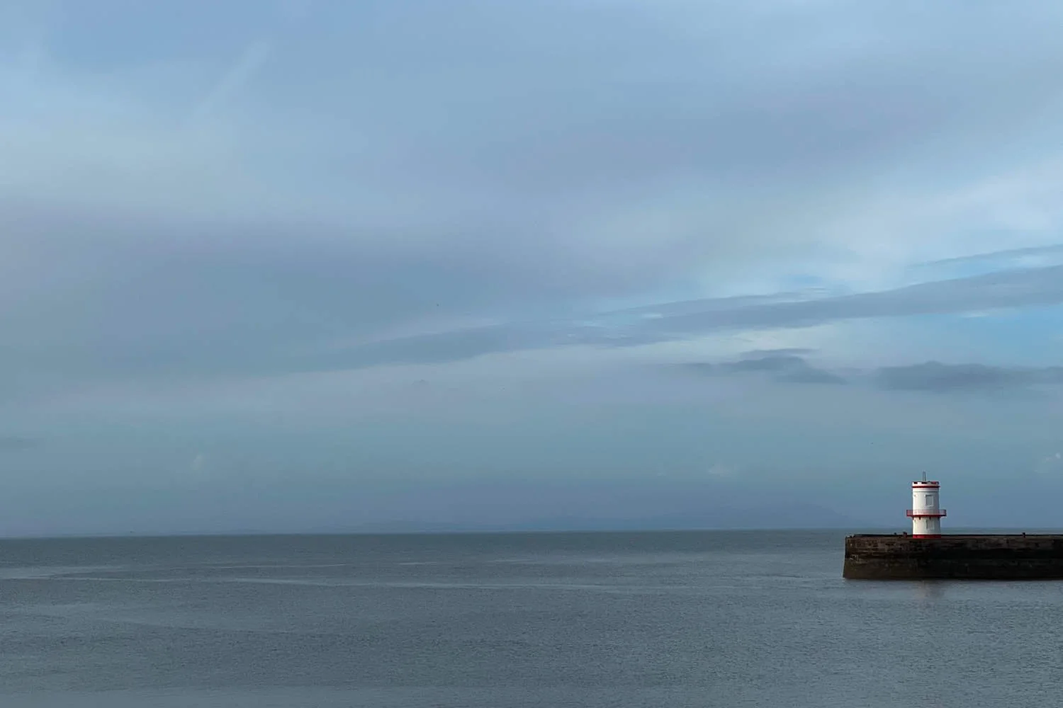 The Irish Sea beyond the safety of Whitehaven's Sea Wall