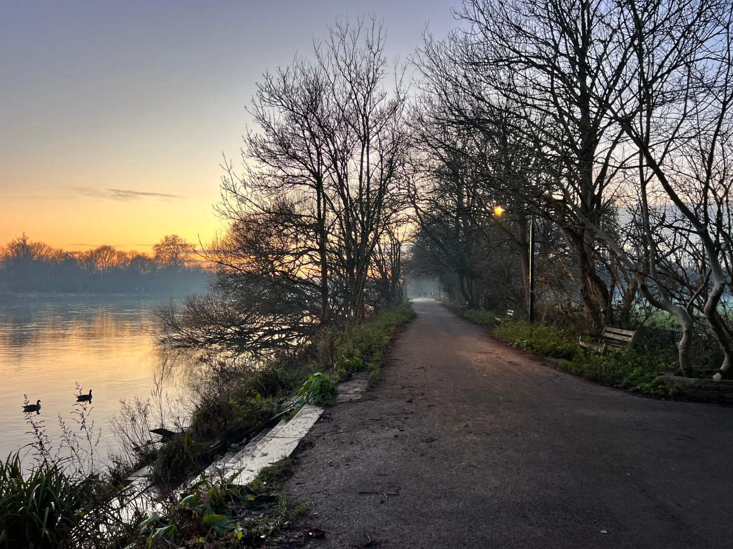 Traffic-free cycling alongside the London Thames