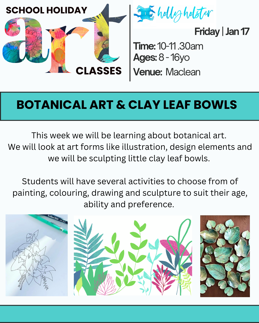 ART CLASS - January 17th, 2024
