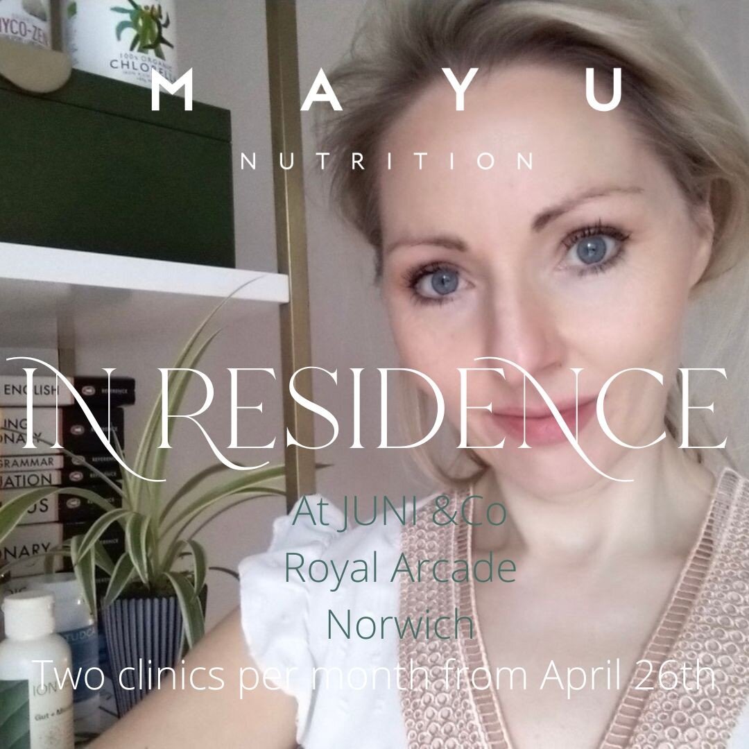'm pleased to announce that I will be in residence at the incredible @juniandcostore offering Personalised Nutrition Consultations from 26th April.

@juniandcostore located in the iconic Royal Arcade, Norwich, is home to thier own @junicosmetics prod