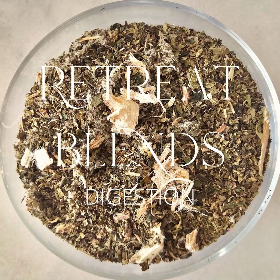 Introducing Retreat Blends, Digestion. 

A unique blend of sustainably sourced organic peppermint, nettle, marshmallow root and artichoke creates a refreshing, nourishing tea, designed to soothe, settle and support optimal digestion. 

Anti - inflamm