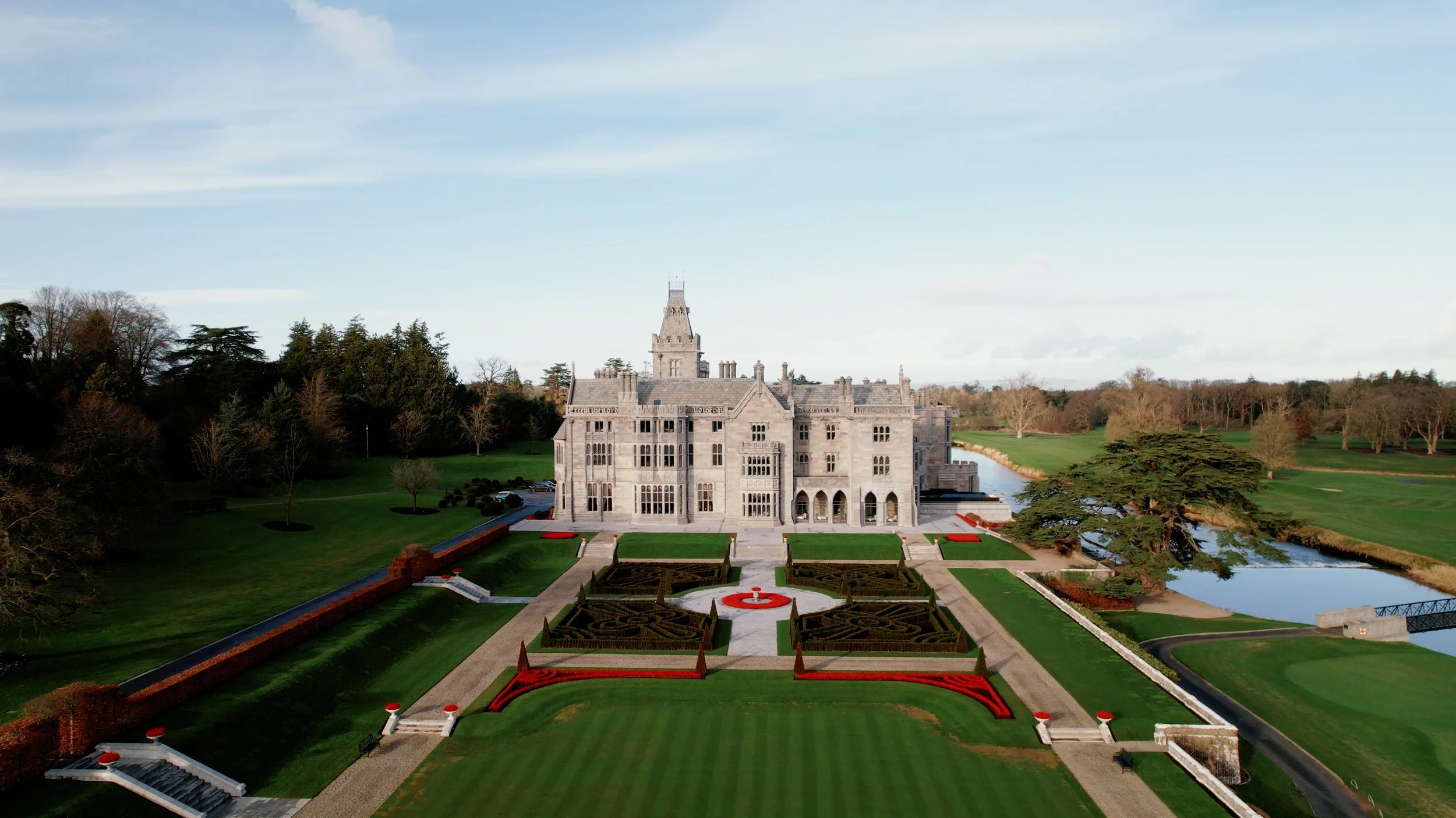 Cinematic wedding film still from an Adare Manor wedding, captured by Dear Oliver — Ireland's luxury wedding videographer
