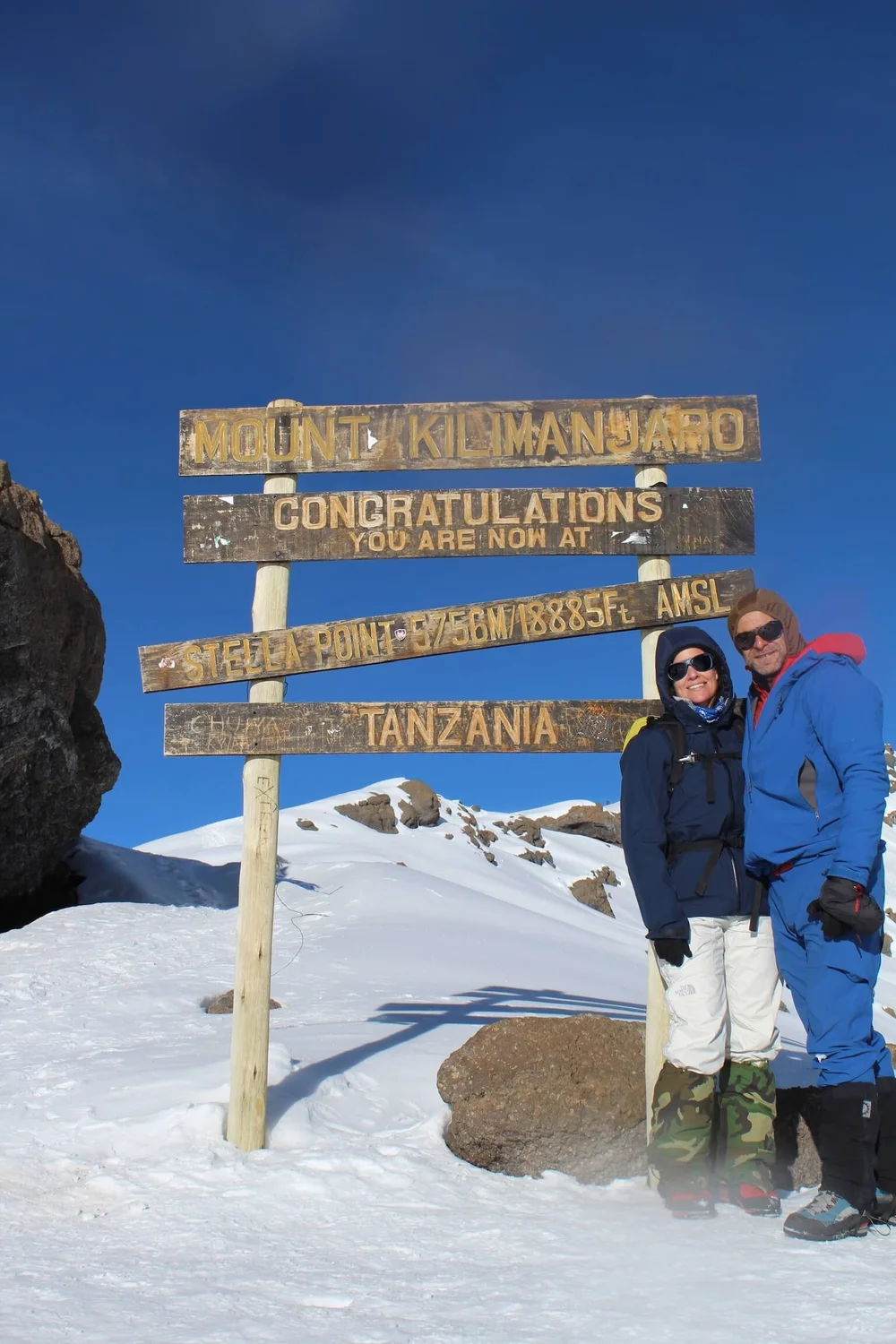 Shannon Denee hiking to the top of Mount Kilimanjaro