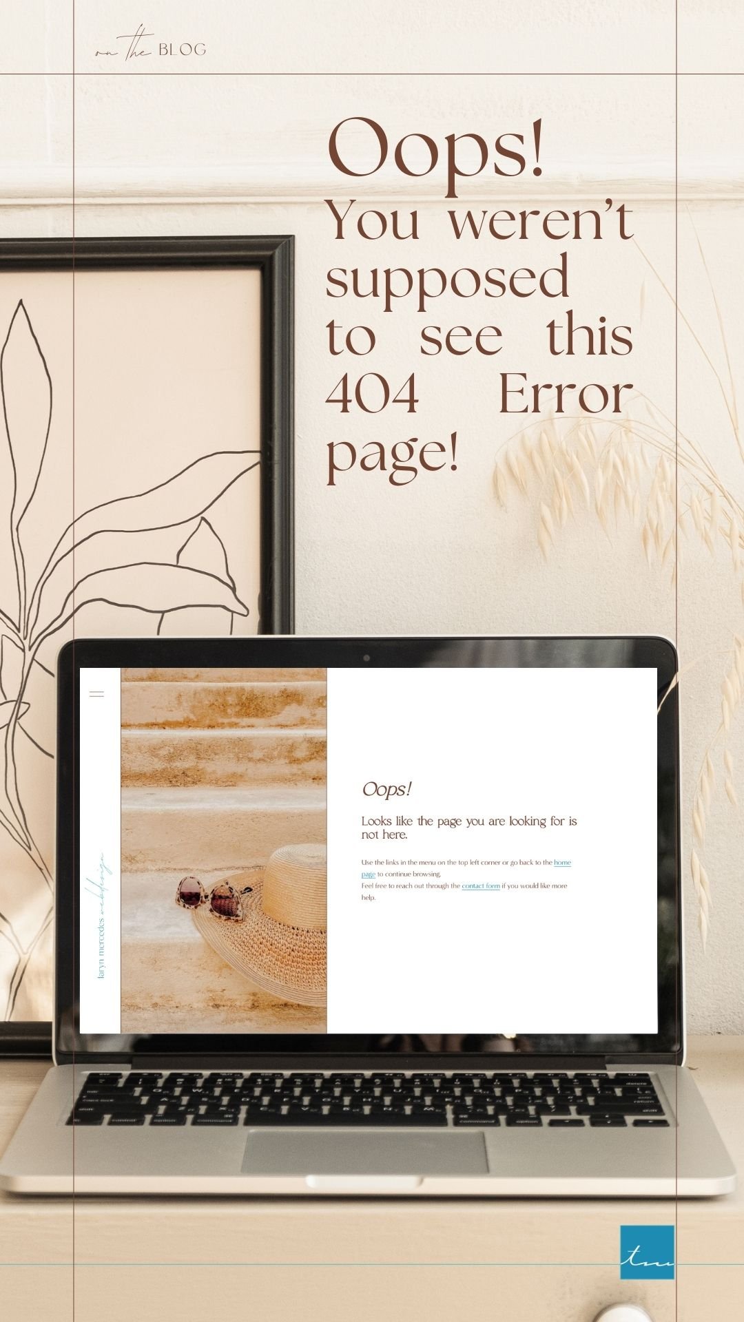 Oops! 404 error page display on laptop
