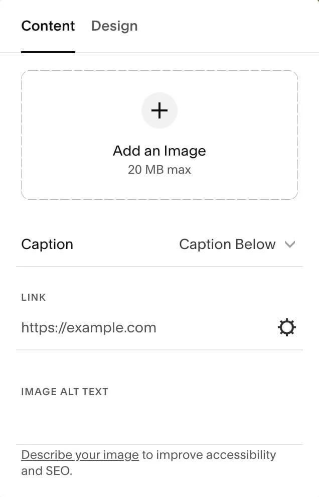 add alt text description to image block