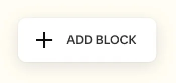 Add Block button in Squarespace 7.1 Fluid Engine editor