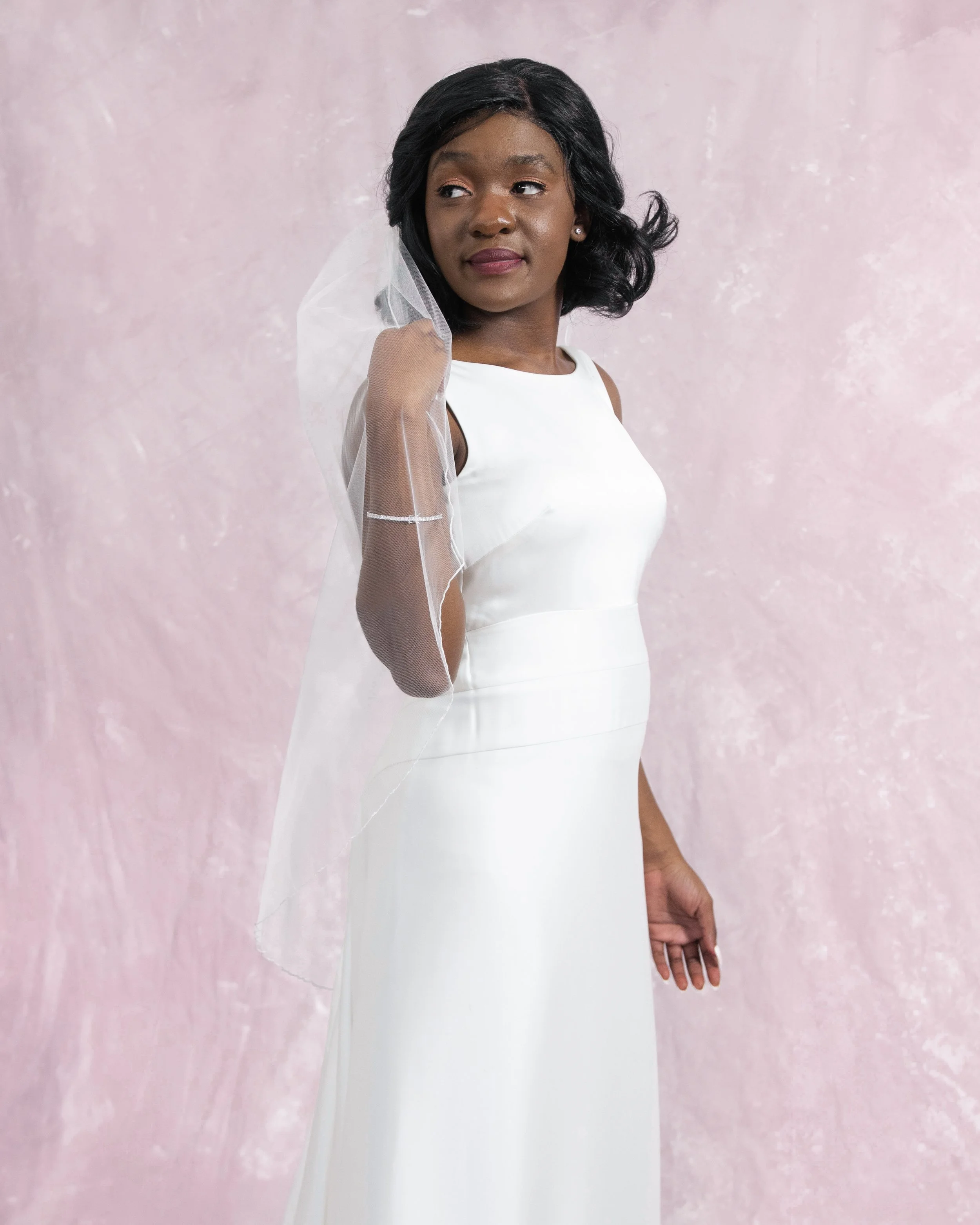 Catherine - Single Tier  Sheer Veil