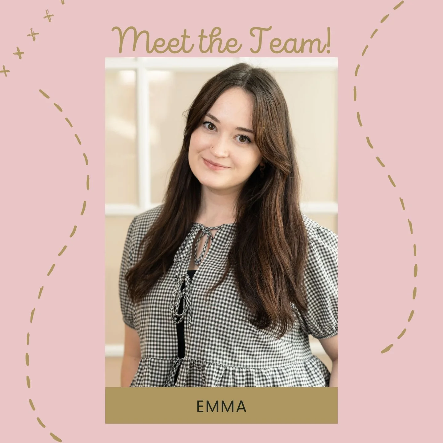 It's time for another meet the team! We (not so) recently hired a new front desk person, and want to introduce the voice behind the phone!

Emma brings a unique blend of customer service expertise and creative talent to our front desk team. As a true