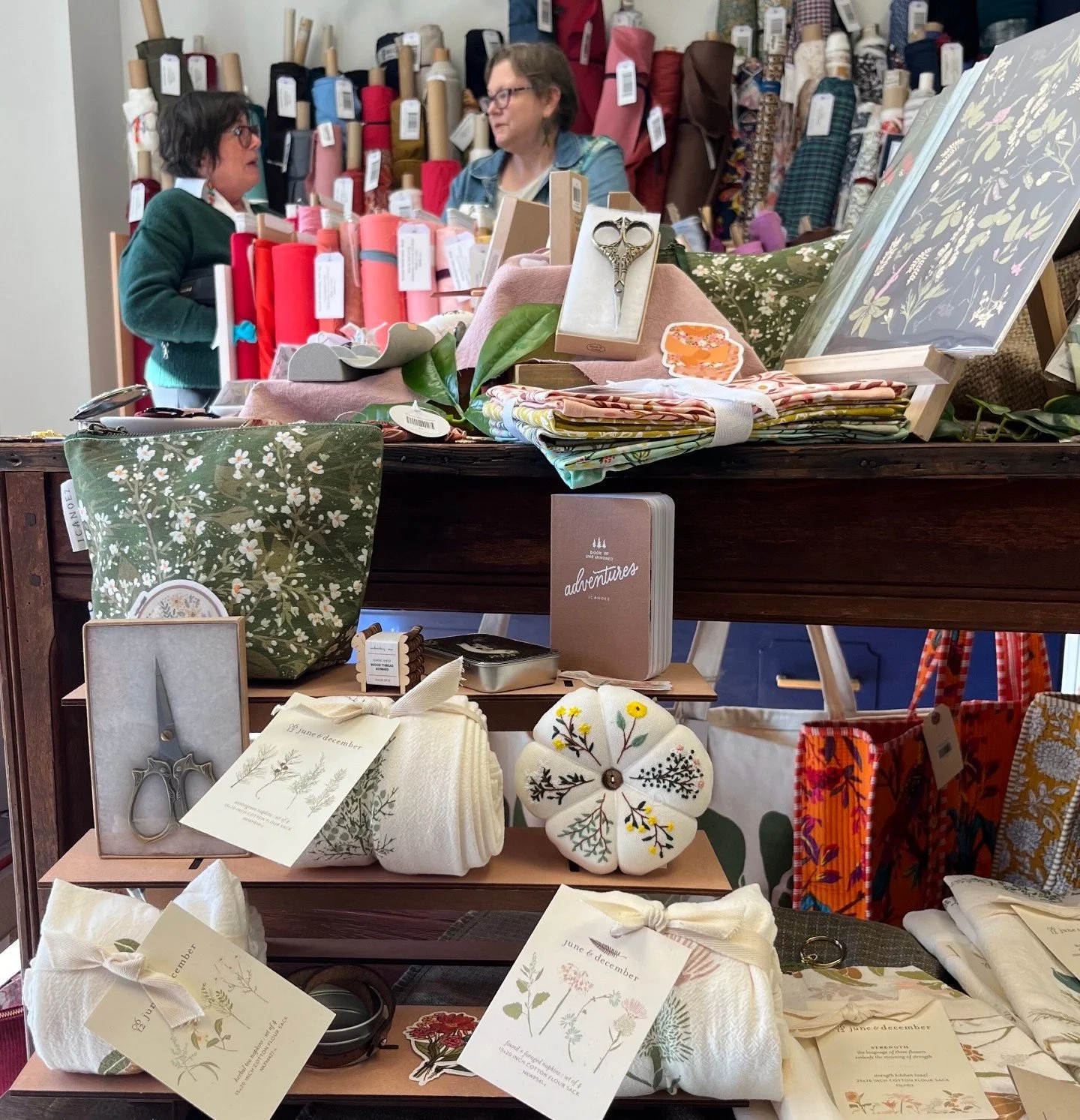 Some photos from the grand opening of Sewing Studio Fabrics! As of today we have been open a full week. ✨

We are so excited to see the outpour of support and excitement from the community! We want to say thank you to everyone who stopped by to see u