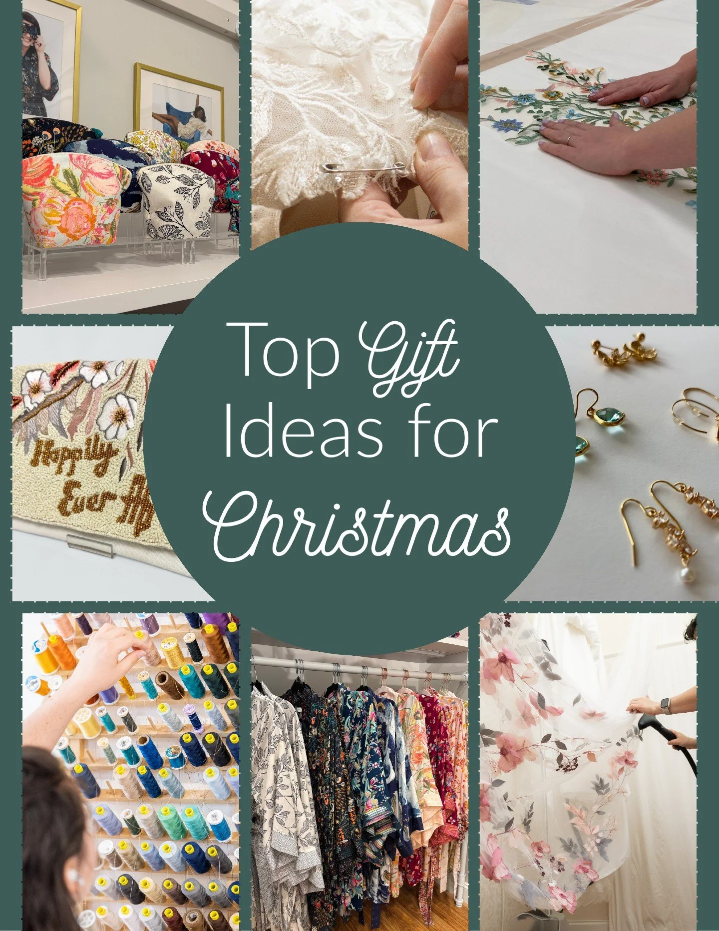 At both our alterations studio and fabric store we have an abundance of wonderful gift ideas! 🎁 If you have an appointment or are in the area, talk to our front desk about gift ideas and studio products. She would be more than happy to help you shop