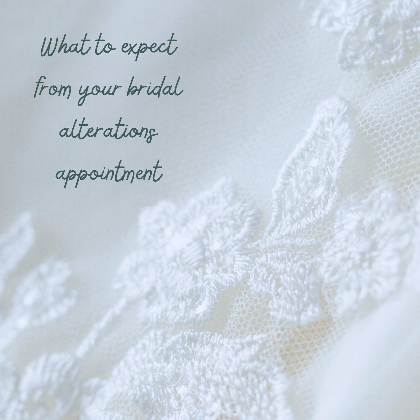 Here is a short overview of how your bridal appointments will go at our studio. At Sugarcane, we like you make sure you feel perfect in your wedding dress, which means having a thorough plan set for your alterations. Each appointment is formulated to