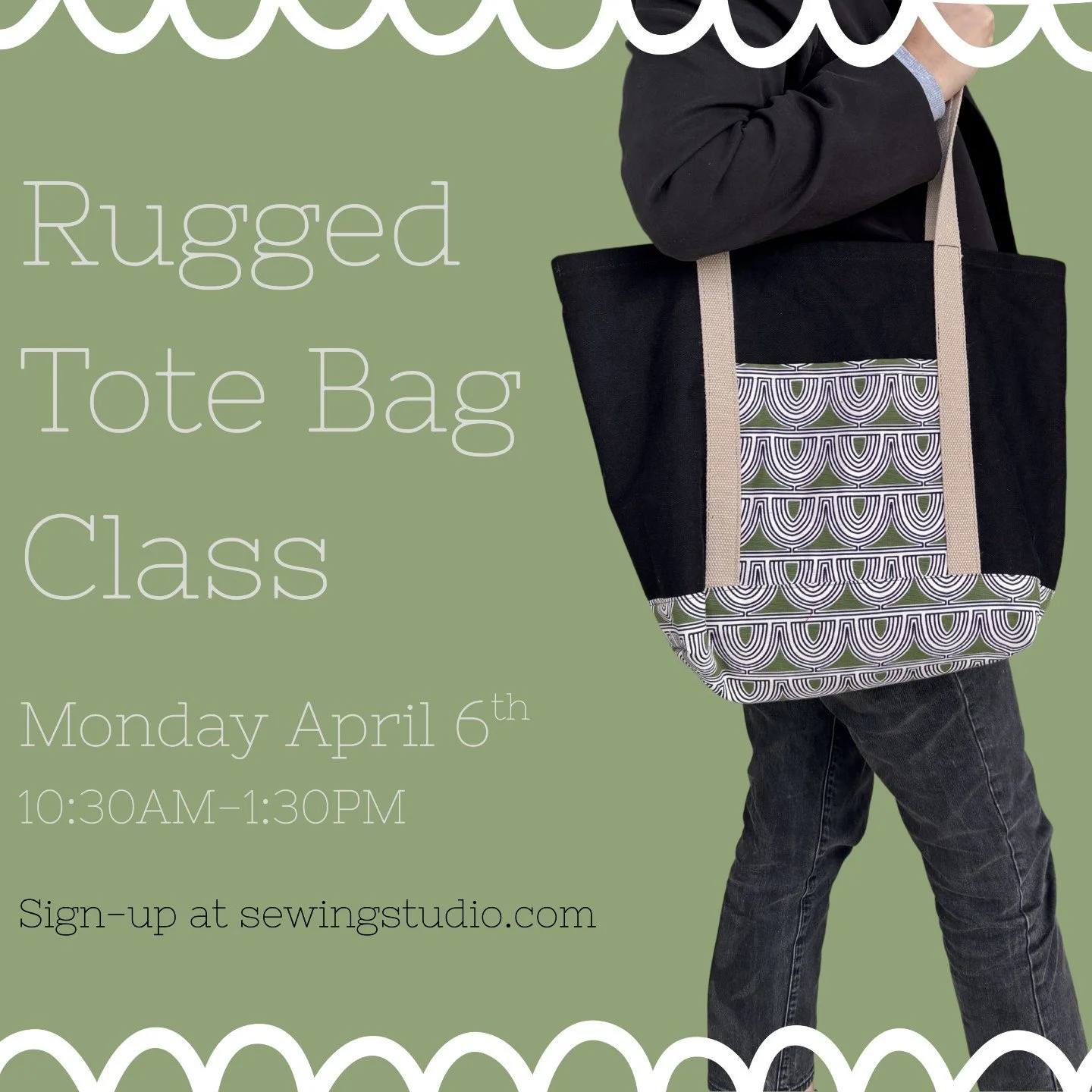 Looking for a new project? We have just the class! Join us April 6th from 10:30AM-1:30PM for our tote bag class. 

This tote is great for spring and summer activities like picnics or the beach! 

The class is a great fit for confident beginners who u