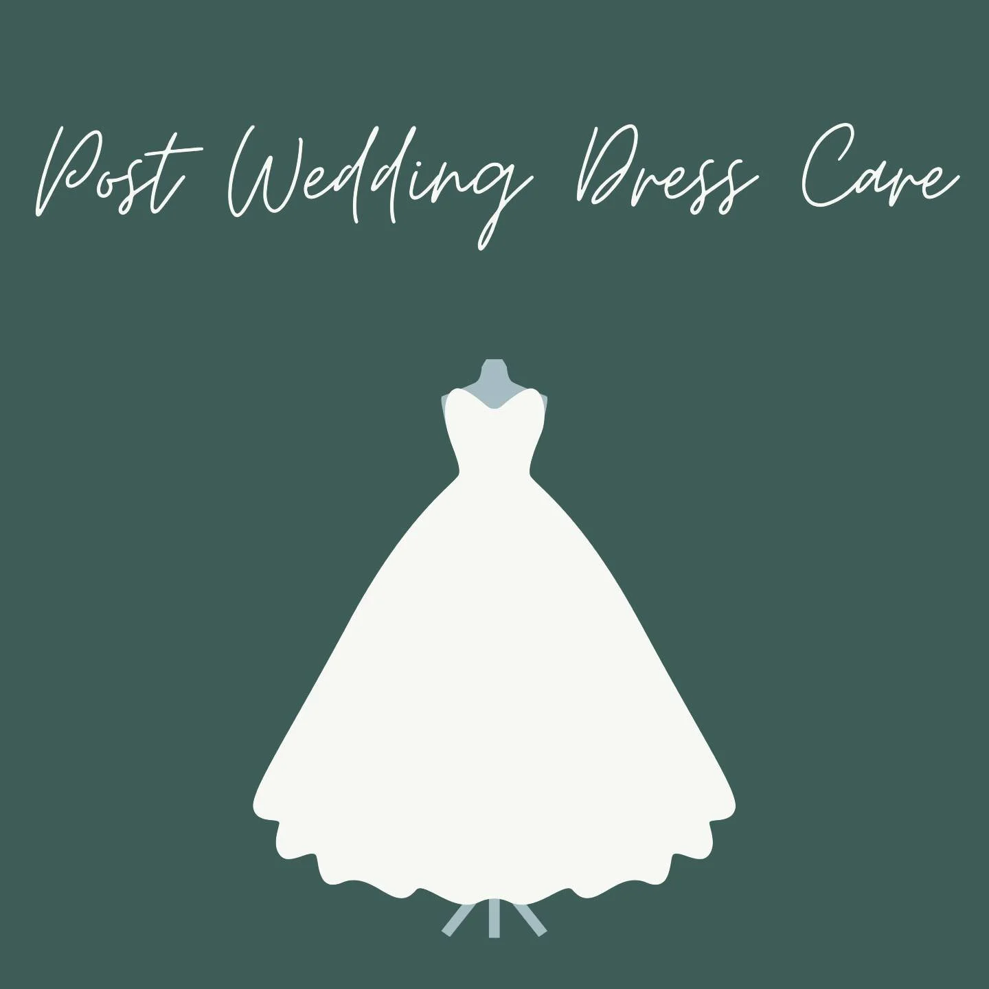 Just a simple checklist of what to do with your dress after the wedding! As an alterations shop we deal with a lot of dresses before the wedding. But we want to remind our clients that were are here to help with anything dress related before and afte