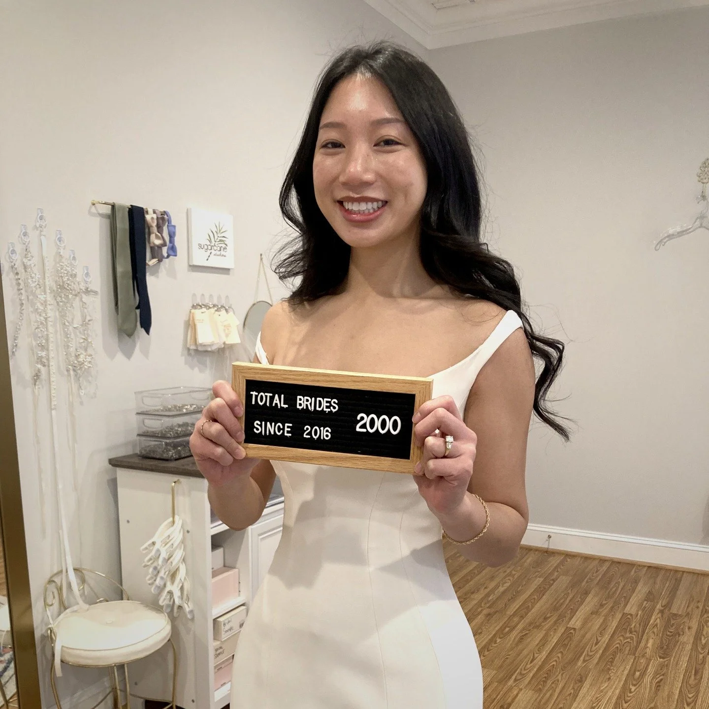 As of February 13th we officially altered 2000 (now 2041!) bridal gowns since 2016! We are so happy to reach this milestone. 

As the business grows we look forward to increasing the amount of brides we can offer alterations to. 

Here's to all of th
