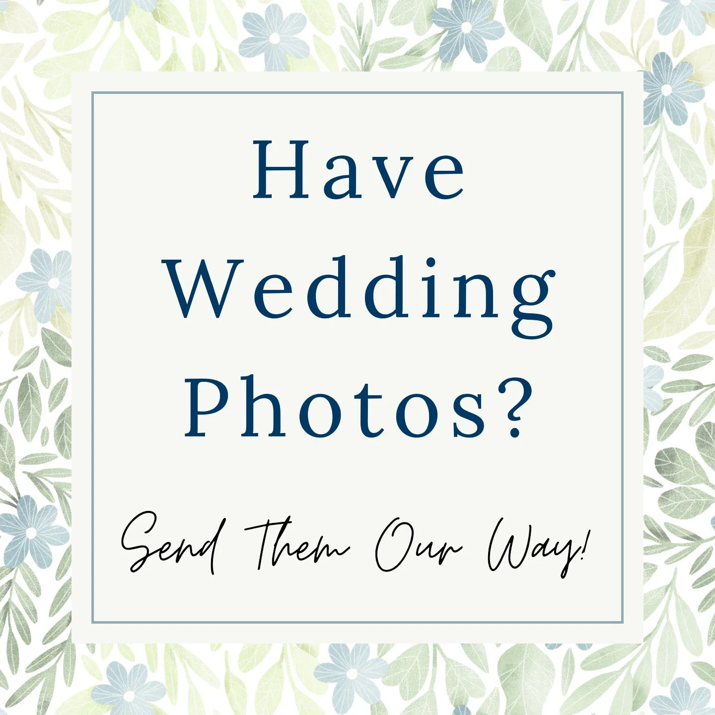 Hello to all of our lovely clients! Recently we have had a lapse in client photos and we would love if we could get more. If we altered your wedding gown, mother of the bride/groom, or even bridesmaid dress send the photos our way.

We would love to 