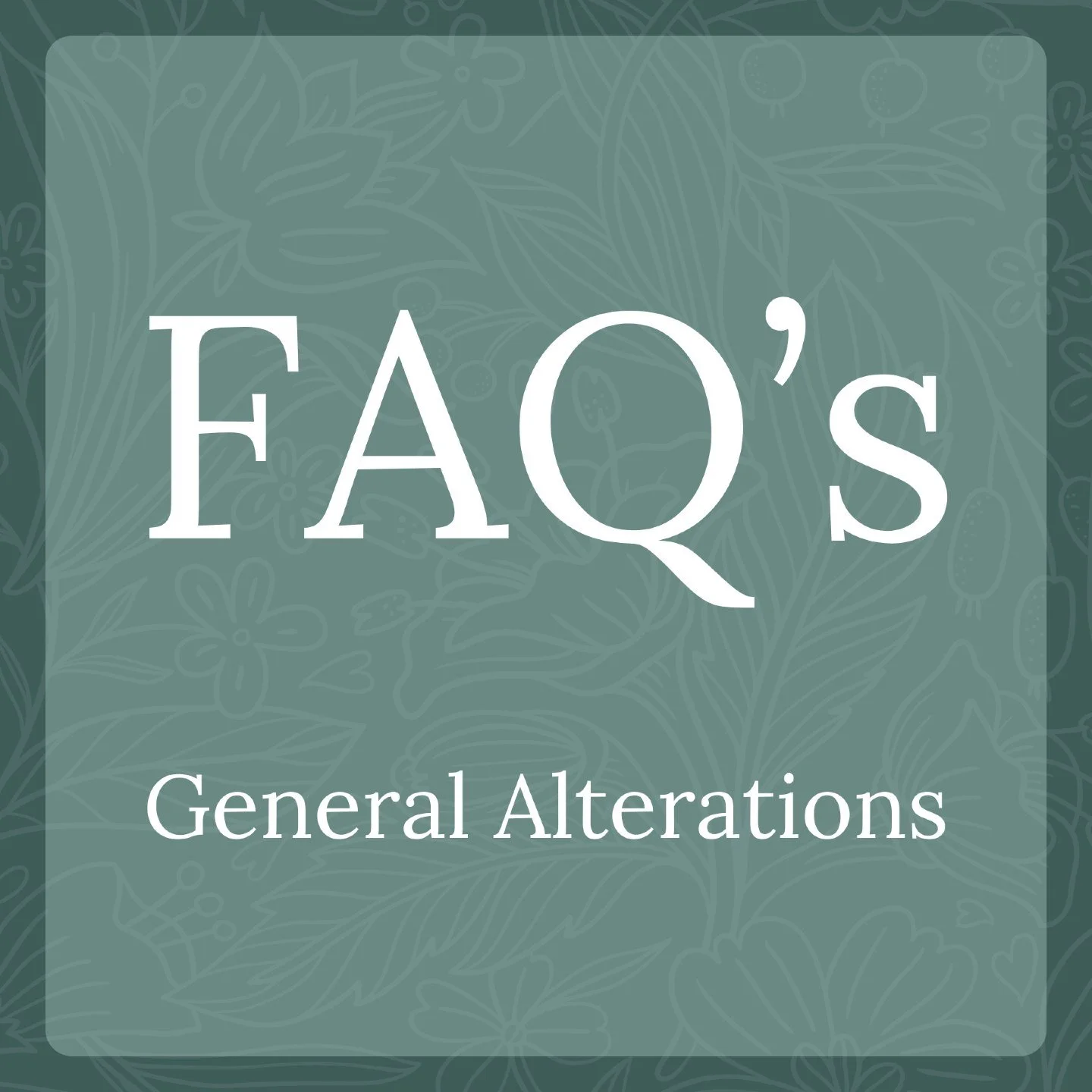 We just wanted to post some of our FAQ's! We hope these help answer any question whether you're a new or returning client. If you have questions that were not answered here please do not hesitate to give us a call!