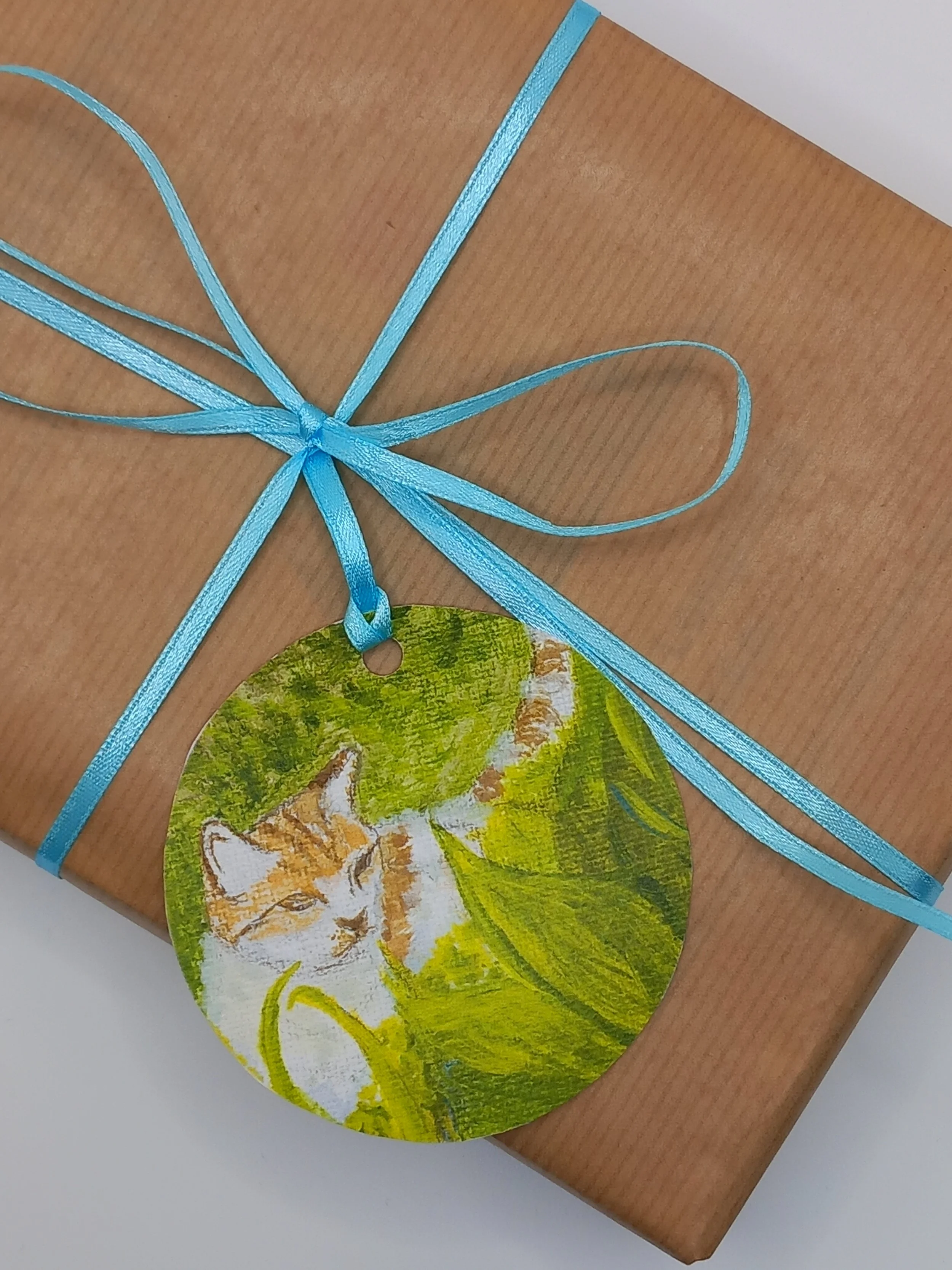 Portuguese cat gift tags