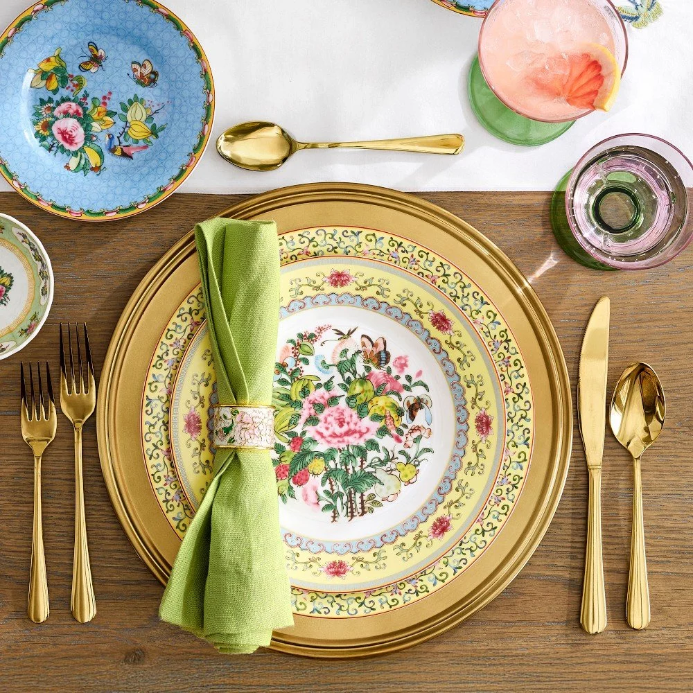 Famille Rose Salad Plate