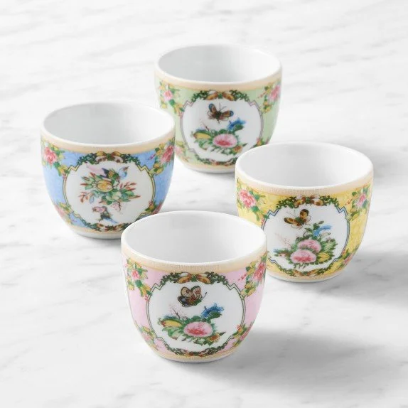 Famille Rose Espresso Cups