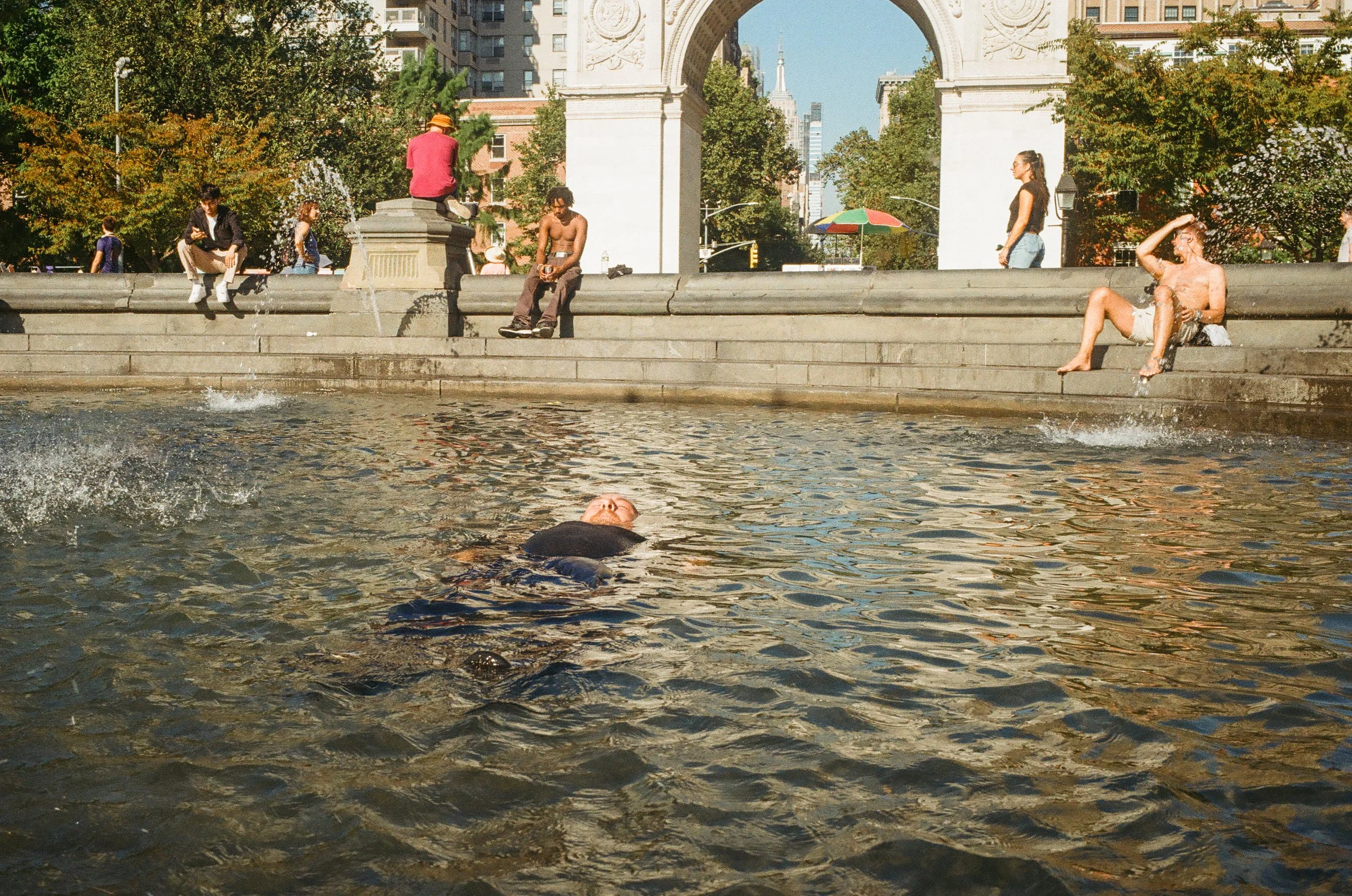 Man in Fountain | New York, New York | 2025