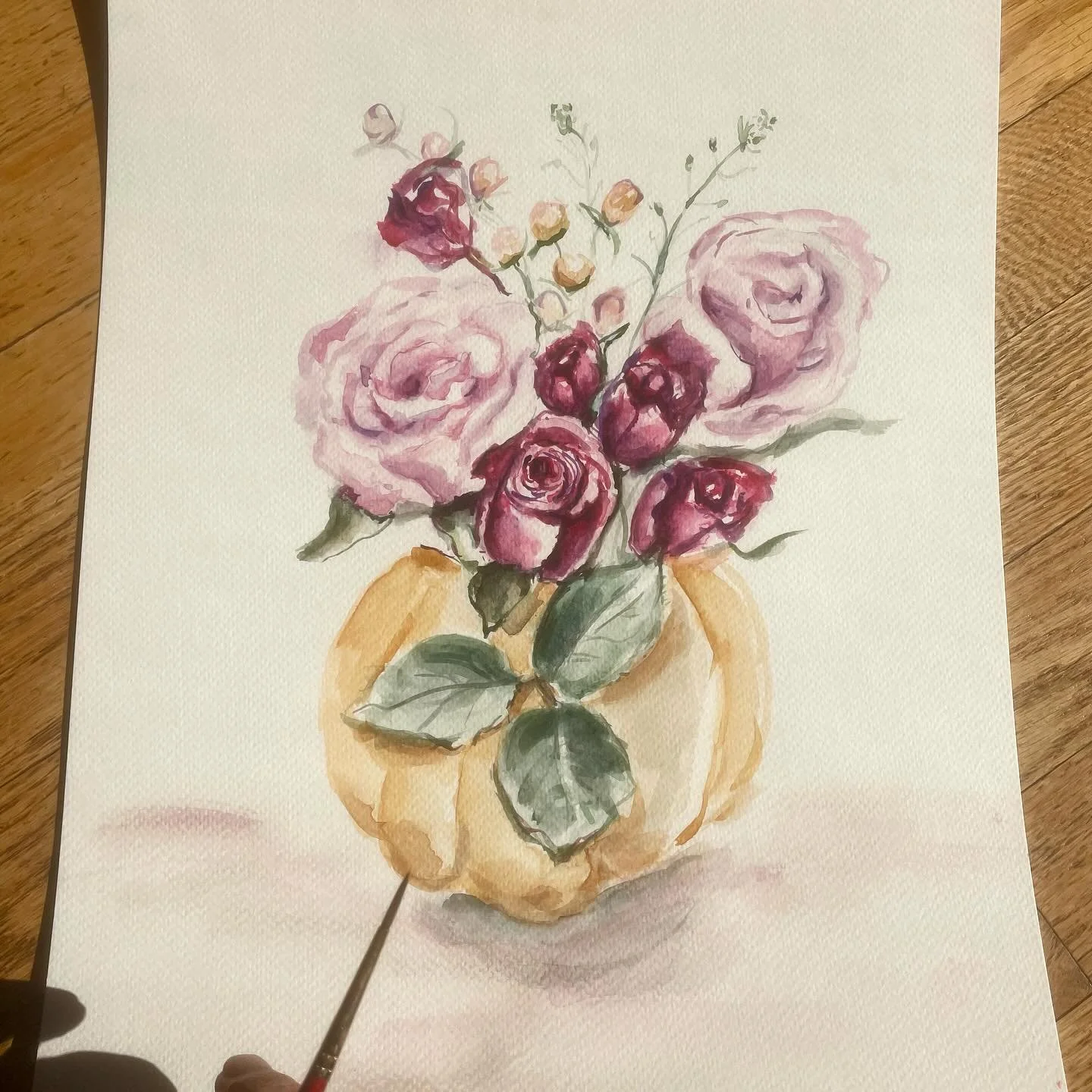 🍁 Happy 1st Day of Autumn! And a quick fall bouquet to get into the fall vibes 

#fallvibes #fallflowers #watercolorfall #watercolorbouquet #watercolorflowers