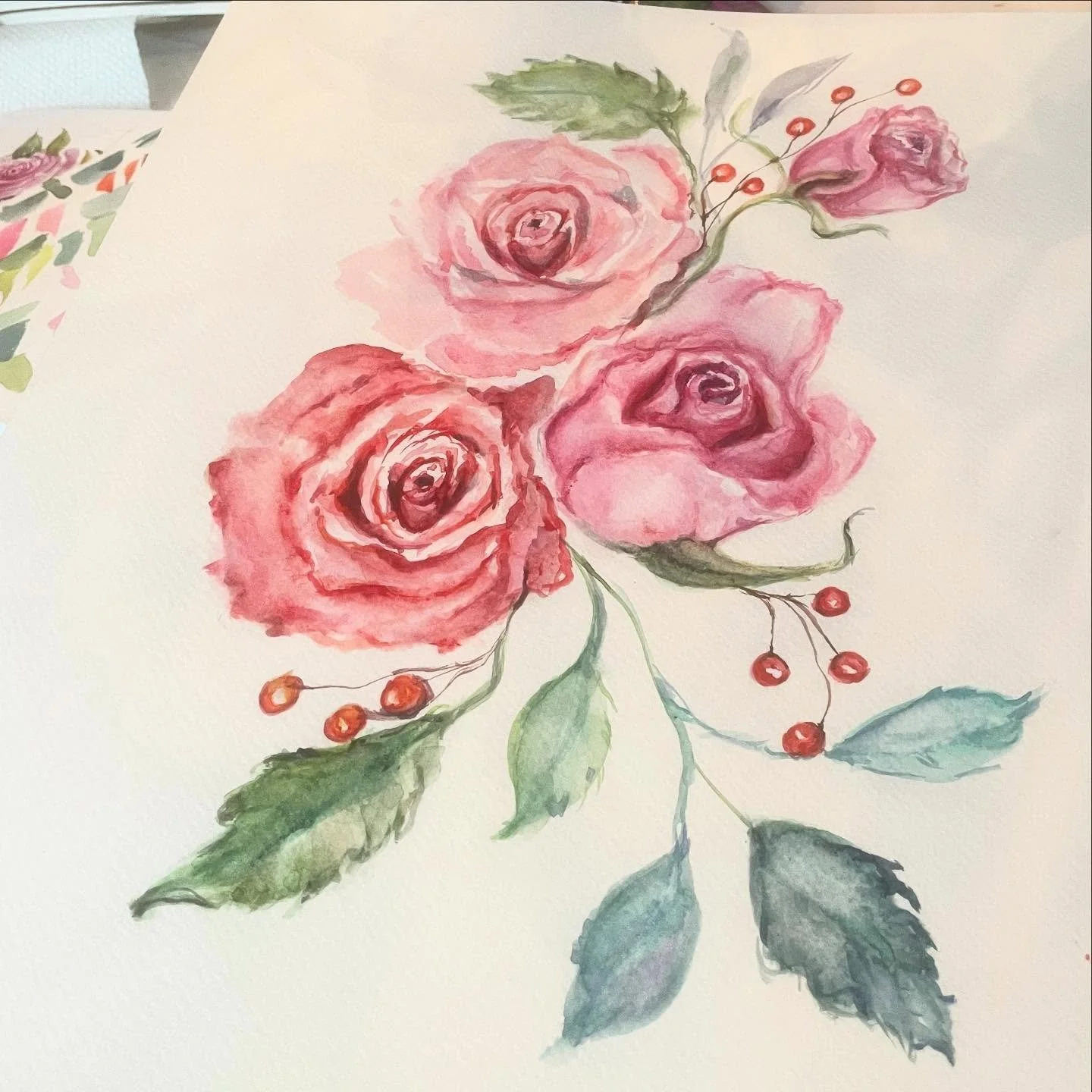 Today&rsquo;s Holiday Florals - Dancing Flowers. I never know what to expect when I paint. I&rsquo;m learning to be open. My creative process I&rsquo;m discovering is more about going with the flow and going with my gut of what feels right. I have a 