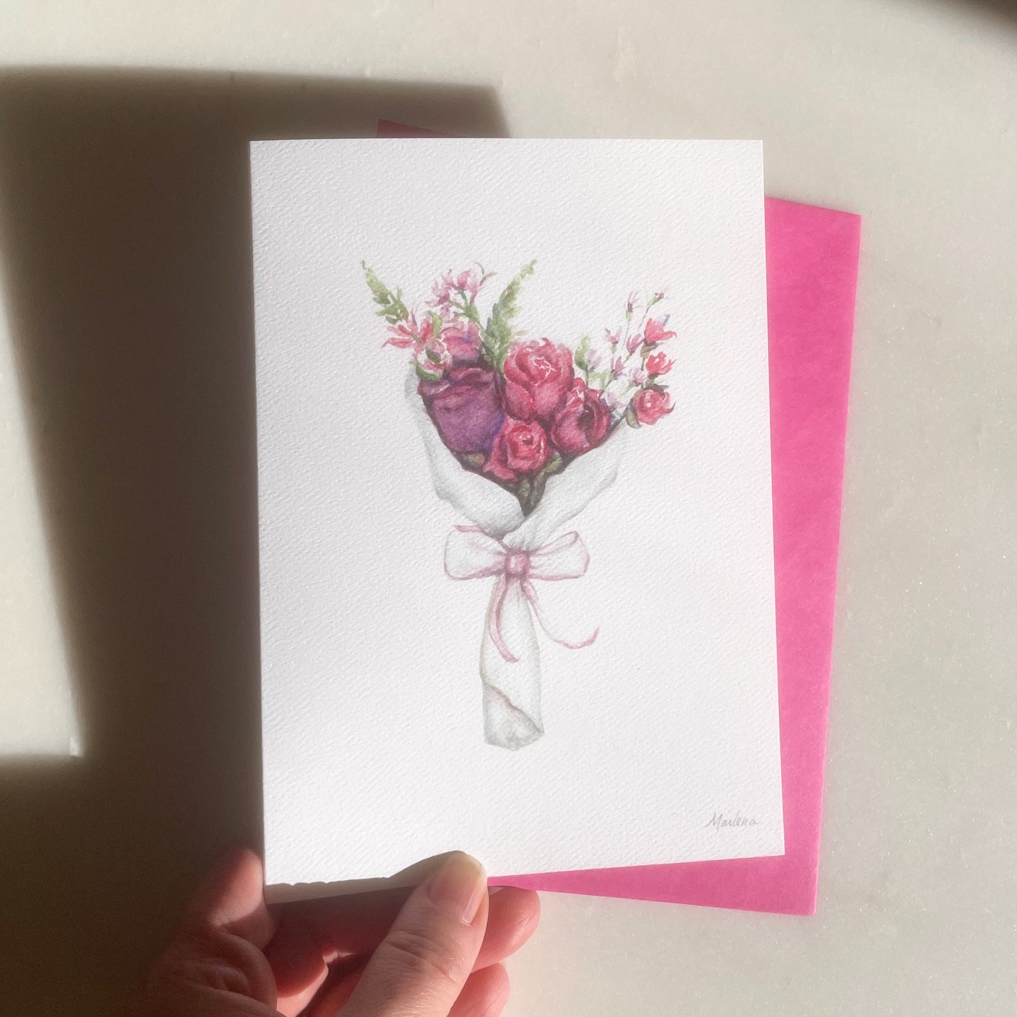 Just delivered! I&rsquo;m proud to announce my new watercolor card - Bouquet of Love 💕 forever in abloom&hellip;

Purchase now in Ridgefield CT at @bellahomeridgefield 
 

I hope you enjoy and share with your loved ones 💕 

I create a world in whic