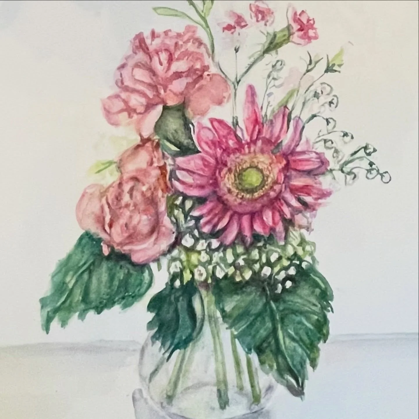 &ldquo;Deep at the center of my being there is an infinite well of love.&rdquo; - Louise Hay 💗 
 
I&rsquo;m liking my recent floral watercolor bouquet. I tried to capture the best flower feeling I could in that moment. 
Keep on improving and growing
