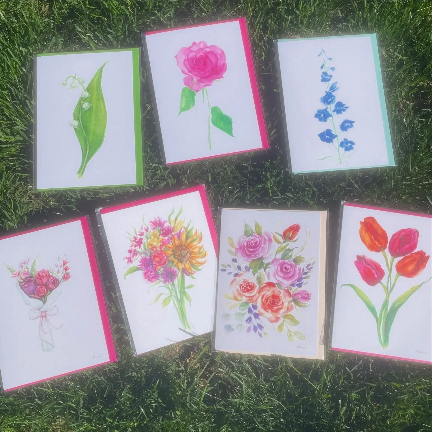 Restocked &amp; ready to share some love 💗 Purchase my watercolor cards perfect for any occasion!

Purchase in Ridgefield CT at 2 locals stores @bellahomeridgefield and @109cheese 

And now a 3rd store location - purchase in South Salem, NY at Gosse